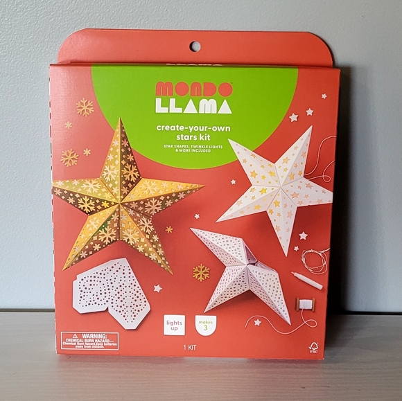 2 Kits! Create Your Own Paper Stars Kit Christmas Fun Craft! - Picture 2 of 5